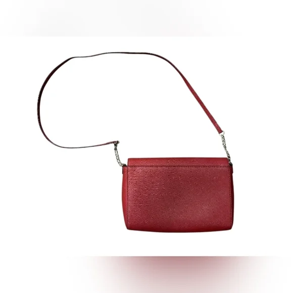 Kate Spade Cove Street Dody Purse Crossbody Red Leather EUC - Picture 4 of 10